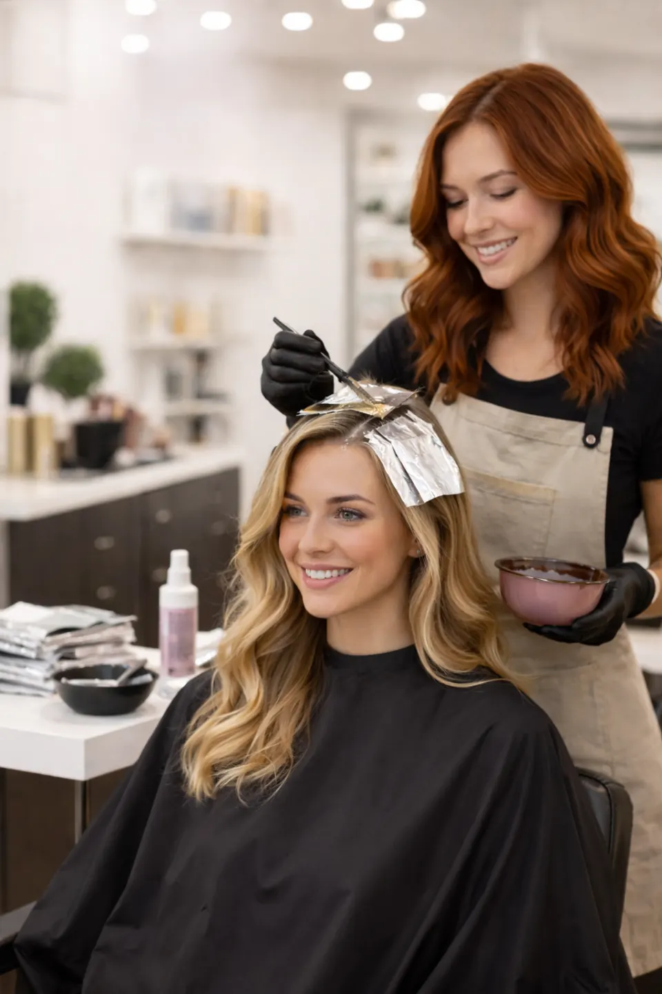 1/4 Foil Highlight at Hair by Feree hair salon in Duluth, GA