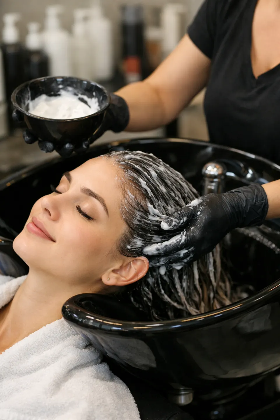 Deep Condition Treatment at Hair by Feree hair salon in Duluth, GA