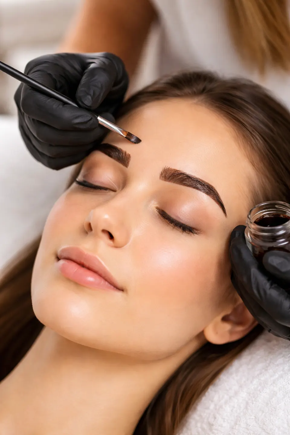 Fuller, defined brows with a brow tint at Hair by Feree, Duluth GA