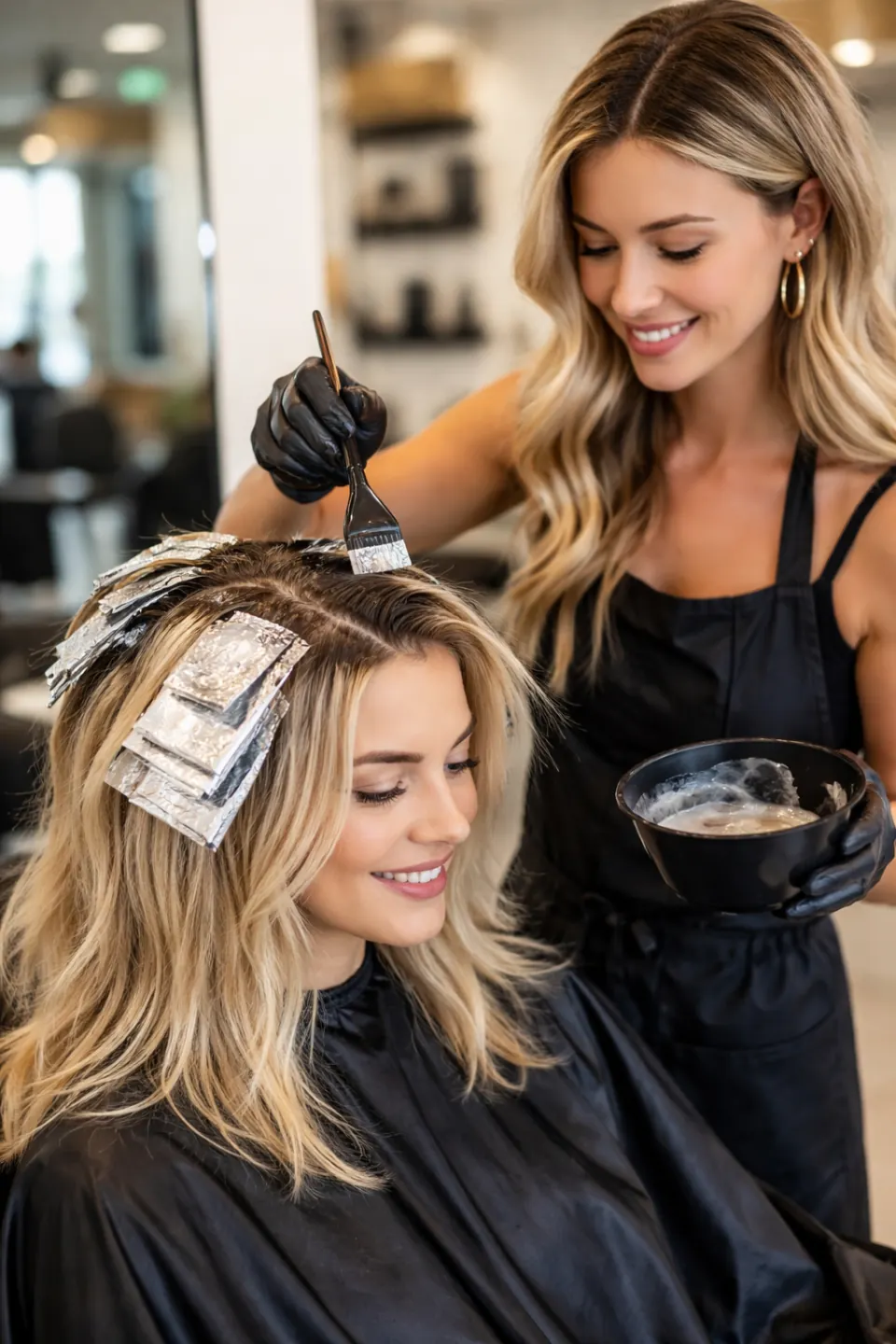 Tint Touch Up + 1/4 Foil at Hair by Feree hair salon in Duluth, GA