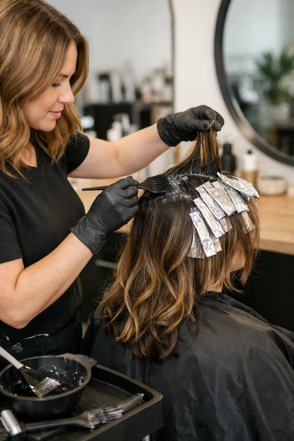 Tint Touch Up + Partial Foil at Hair by Feree hair salon in Duluth, GA